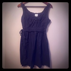 Converse distressed little black dress